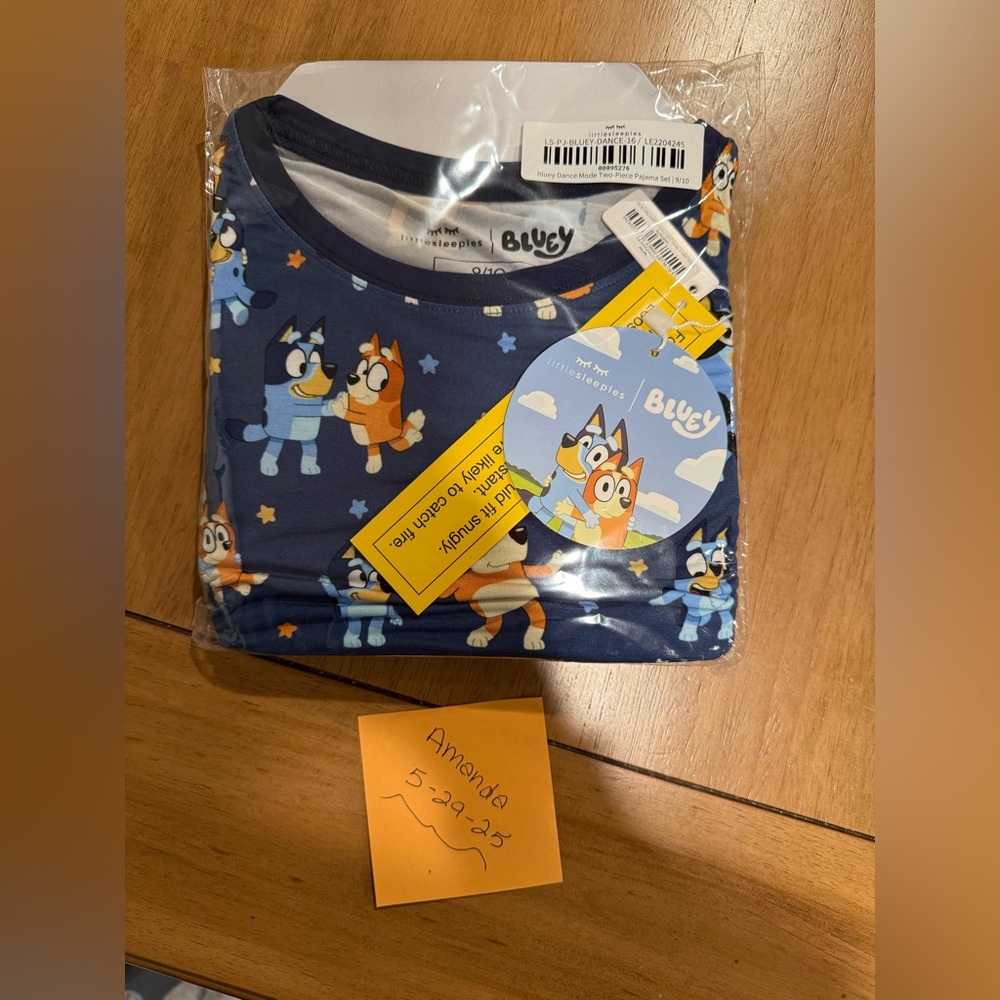 Little sleepies Bluey 2 piece set